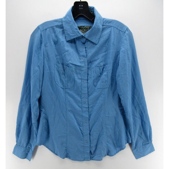 Woolrich Shirt Small Snap Down Collared Hiking Lightweight Outdoor - Picture 1 of 11